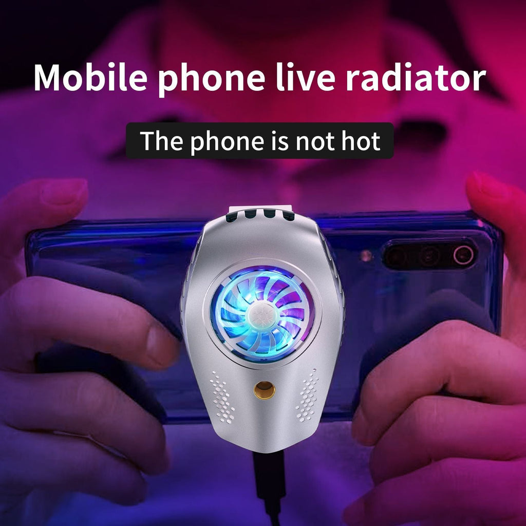 Cellphone Radiator Light Detachable Gaming Live Streaming Cooling Fan Accessorie