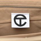 Nylon Large Puff Shopping Bag Cream