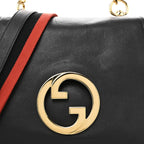 Roxy Calfskin Web Mini Blondie Shoulder Bag Blondie Black
