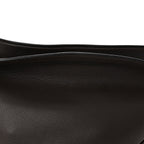 Grained Calfskin Large Slouchy Banana Bag Brunette