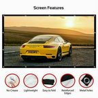 Portable Foldable Projector Screen 16:9 HD Outdoor Home Cinema Theater 3D Movie - 100 in