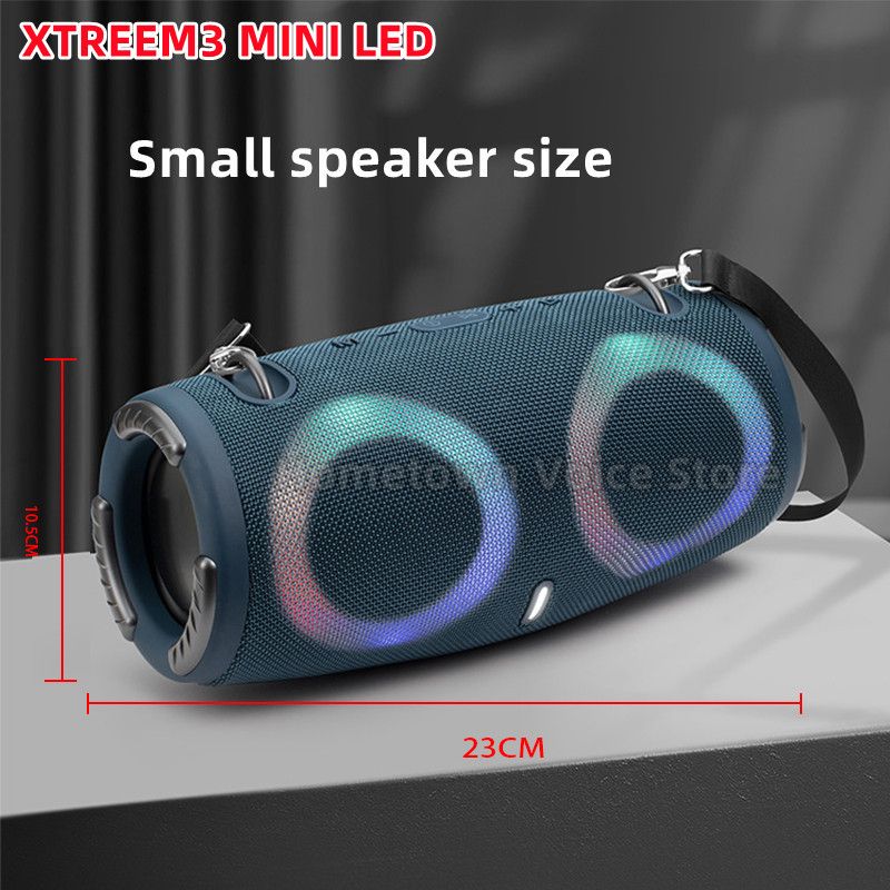 100W high power bluetooth speaker portable RGB colorful light waterproof wireless subwoofer360stereo surround TWS Caixa de som small size
