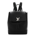 Calfskin Lockme Backpack Black
