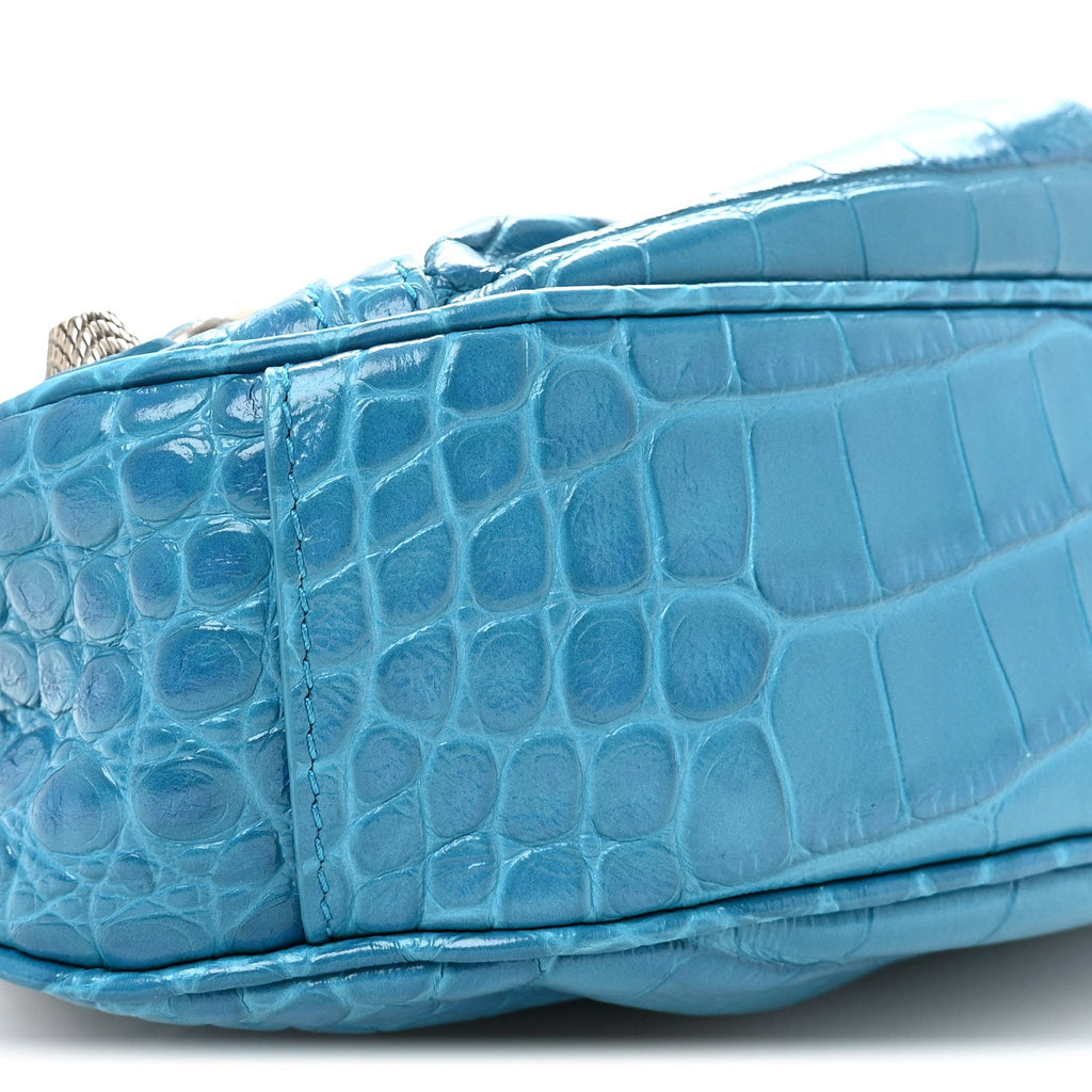 Agneau Arena Le Cagole Shoulder Bag XS Turquoise