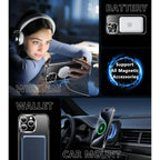 Entronix [Magnetic] Case Compatible with iPhone 17 - [Clear Back] Soft Matte Frame