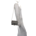 Oblique Saddle Chain Pouch Blue