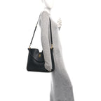 Smooth Calfskin Medium Camille 16 Soft Bag Black