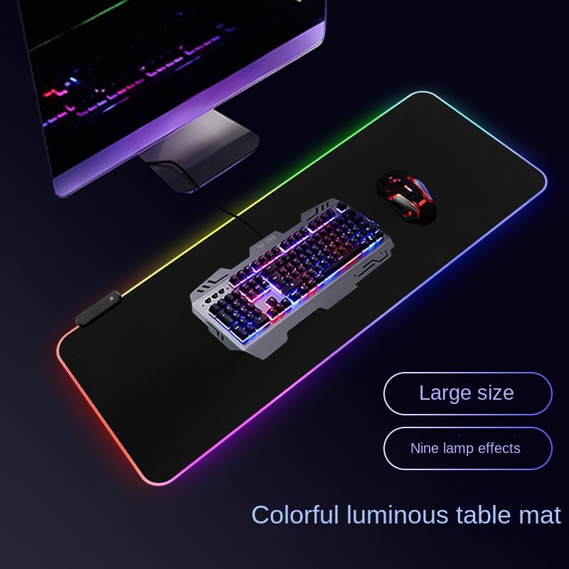 LED super large office E-sports FPS ARPG game keyboard RGB mouse pad