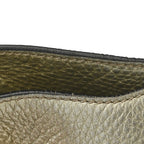 Metallic Pebbled Calfskin Small Rockstud Flip-Lock Messenger Bag Platino