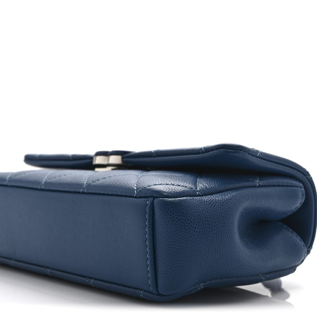 Caviar Quilted My Everything Small Flap Blue