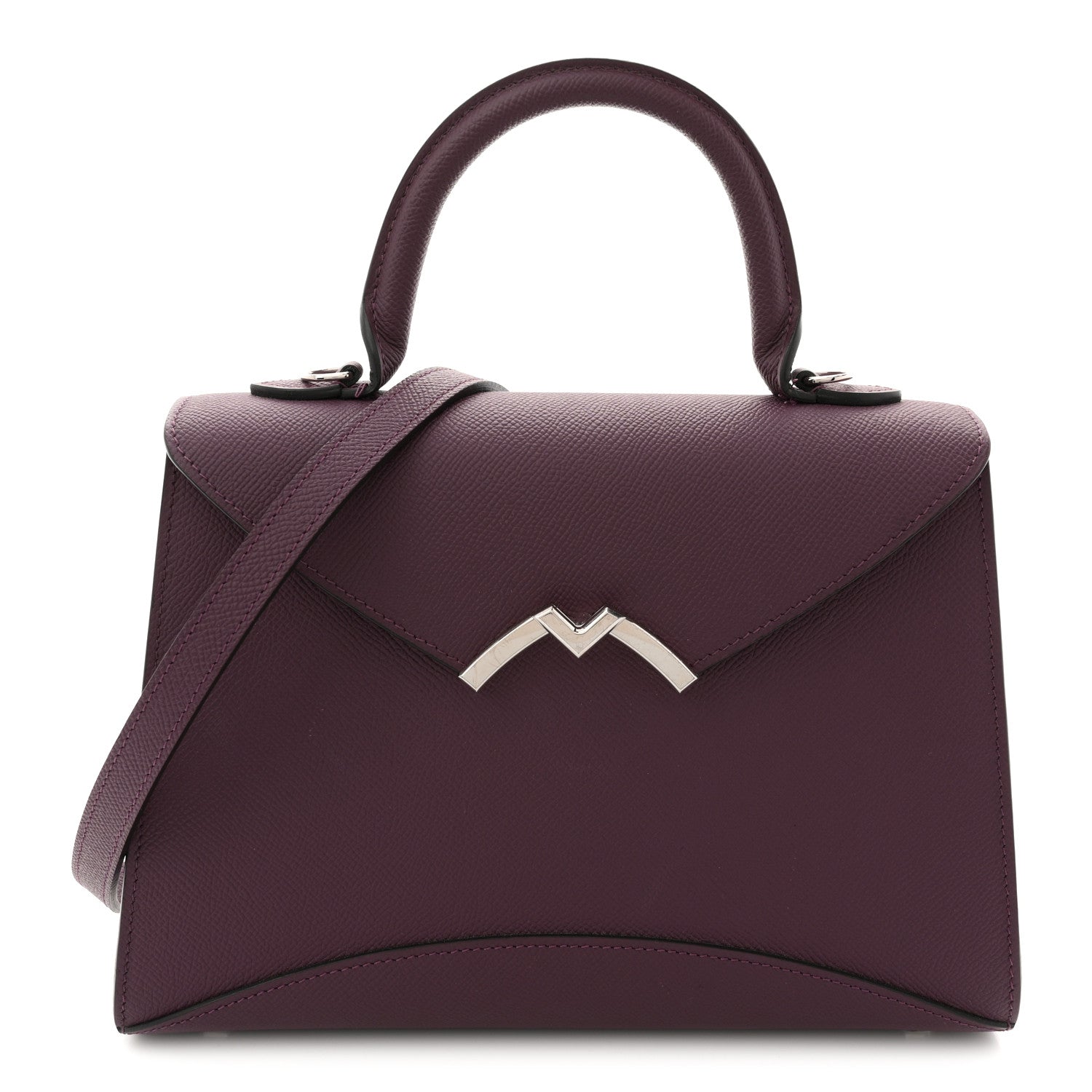 Carat Calfskin Gabrielle PM Eggplant