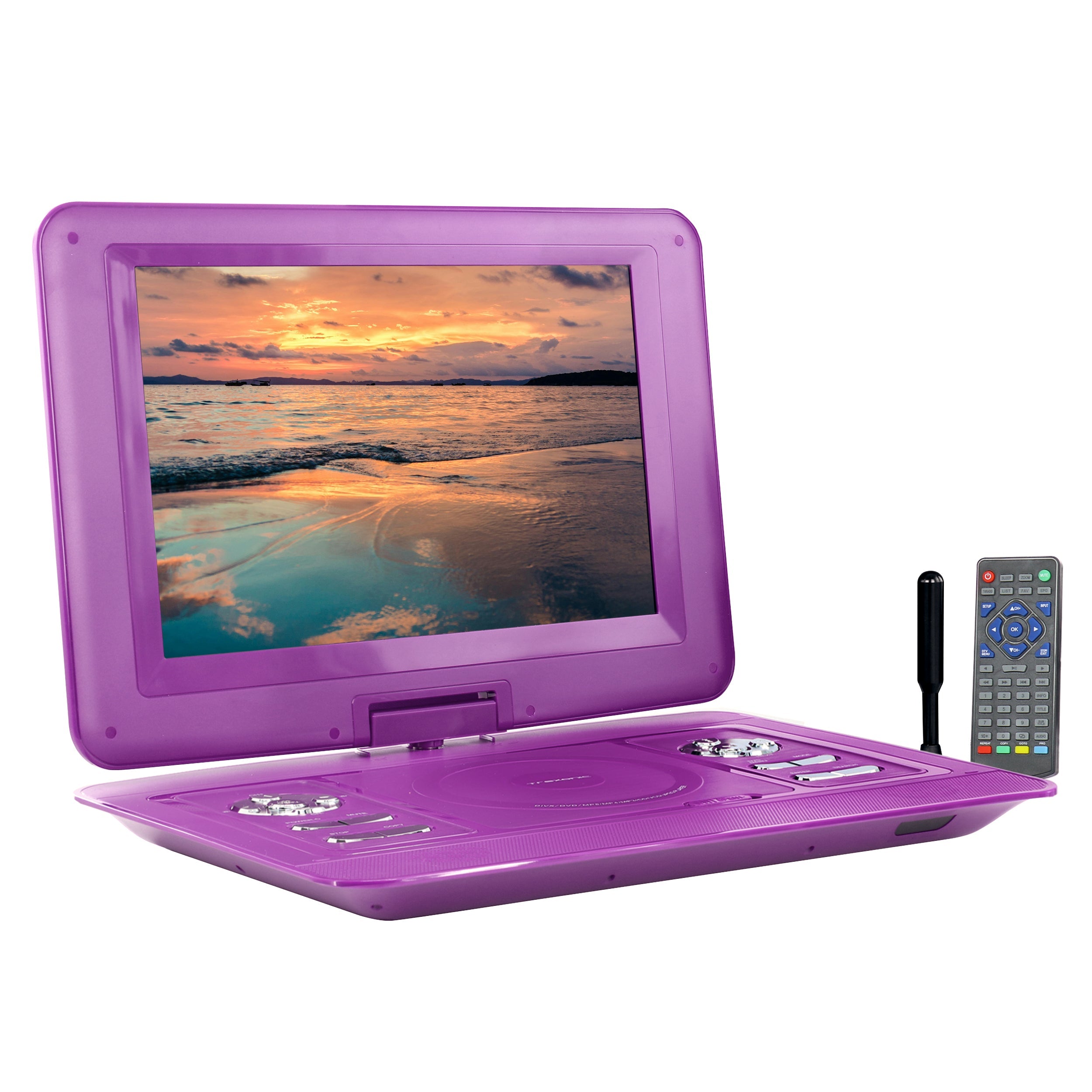 15.4 Inch Portable TV+ DVD Player with Swivel TFT-LCD Screen and USB,SD,AV,HDMI Inputs