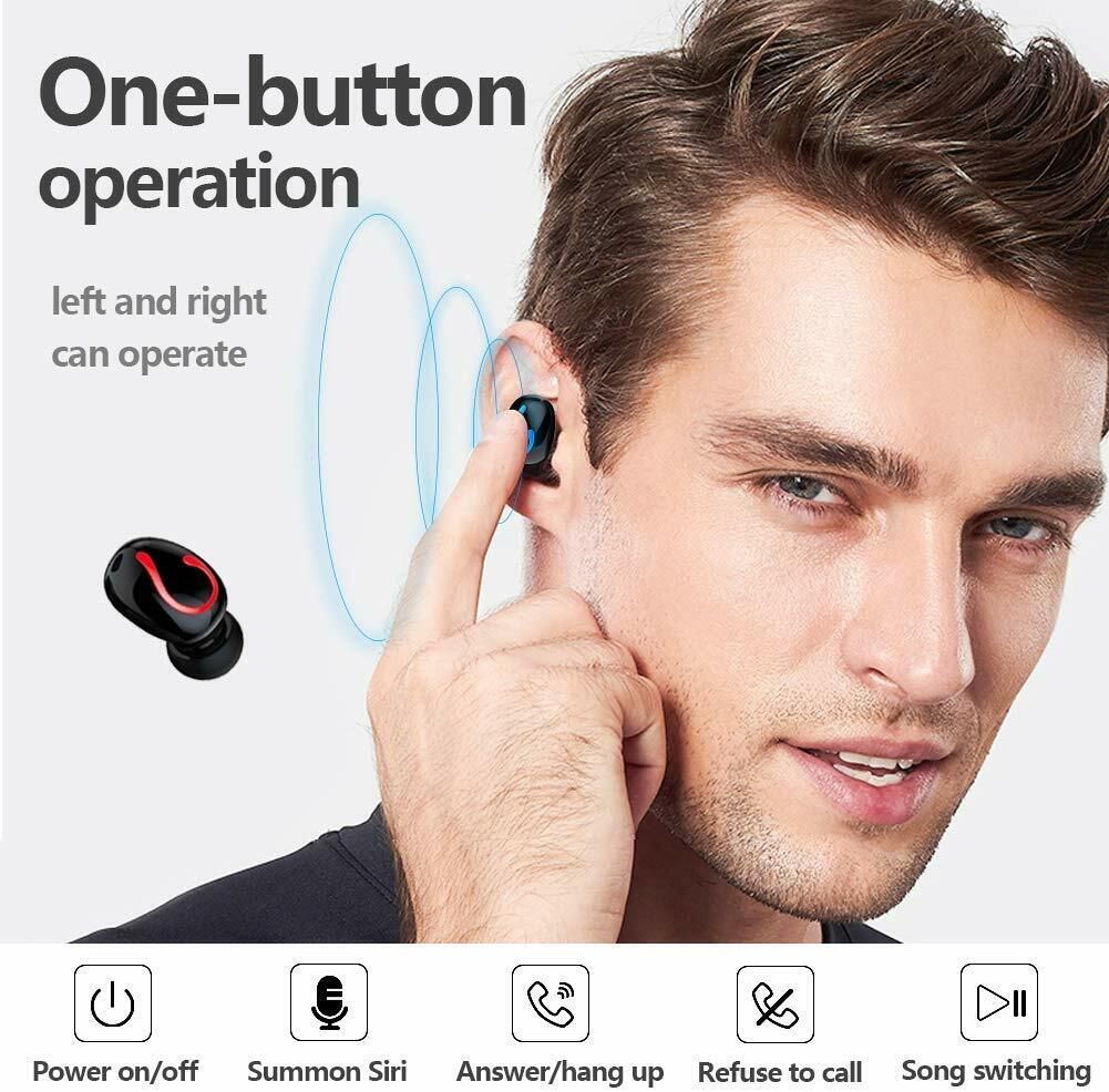 Bluetooth 5.1 Headset TWS Wireless Earphones Mini Earbuds Stereo Headphones IPX7 - TWS 4000mAh IPX7 Earbuds