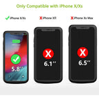 Entronix [Magnetic] Case Compatible with iPhone XS/X - [Hard Back] Slim Clear