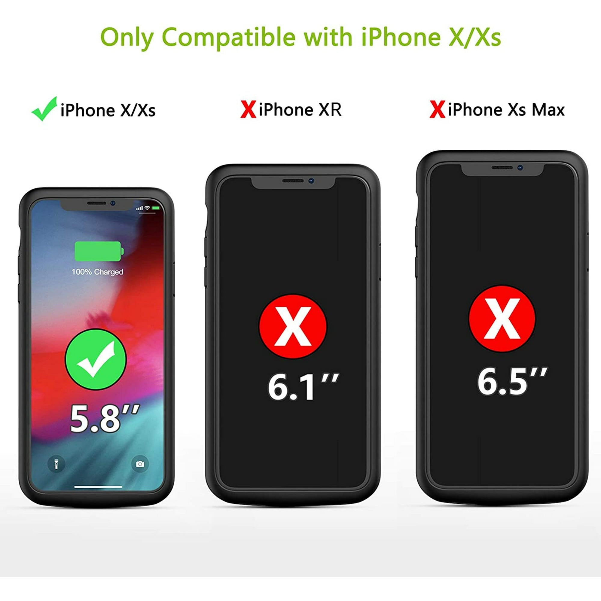 Entronix Case Compatible with iPhone XS/X - [Hard Back] Thick Clear