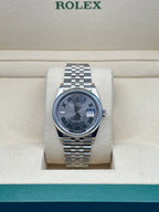 Rolex Oystersteel Datejust 36  - Wimbledon Dial - Jubilee Bracelet - 126200 wimjub