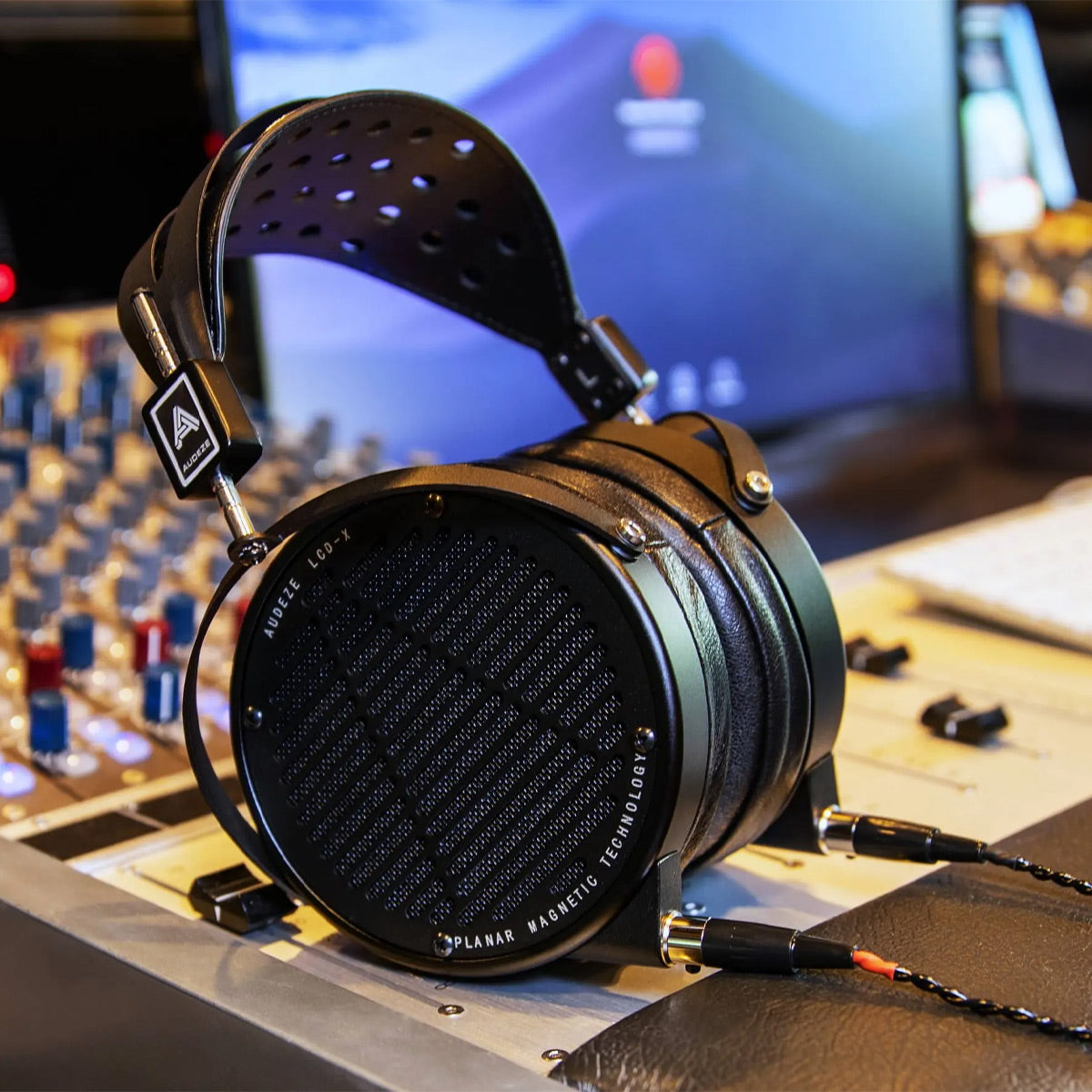 Audeze LCD-X Planar Magnetic Over-Ear Headphones with Carrying Case (Black, Leather-Free)