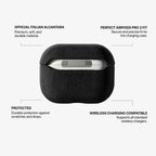 AirPods Pro (3rd Generation) Alcantara Case - Deep Black