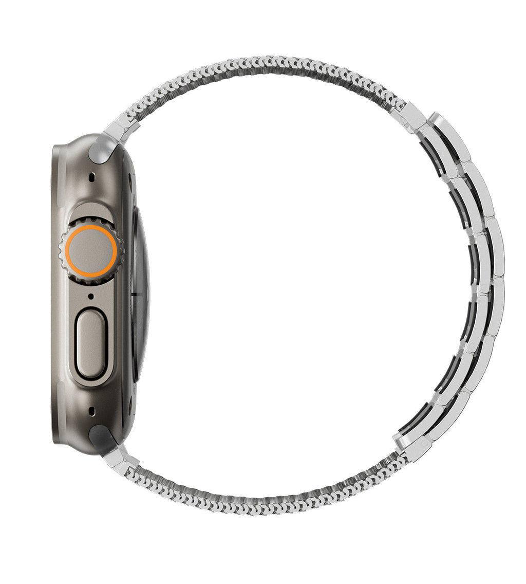 KUXIU Natural Stainless Steel Magnetic Apple Watch Band