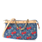 LV X TM Monogram Denim Cerises Pochette Accessories Blue