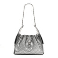 Metallic Caviar Quilted Small Chanel 25 Handbag Anthracite