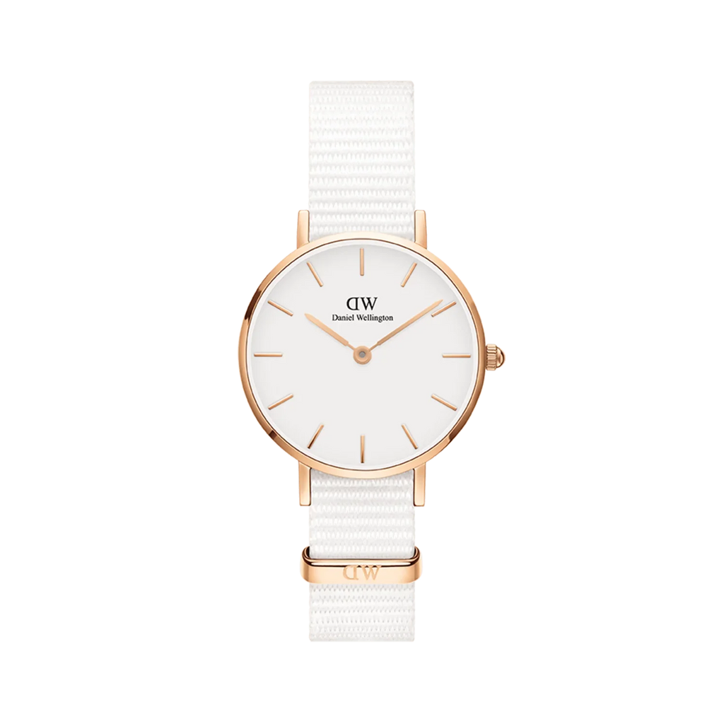 Daniel Wellington Ladies Petite Dover White Watch