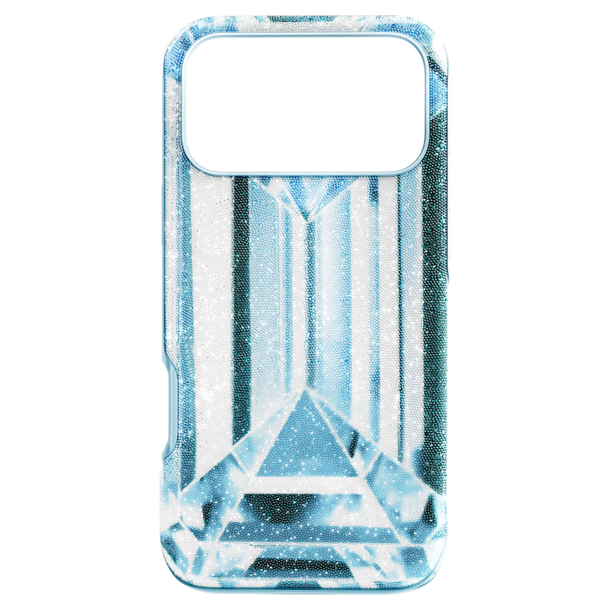High smartphone case, Crystal effect, iPhone 17 Pro Max, Blue