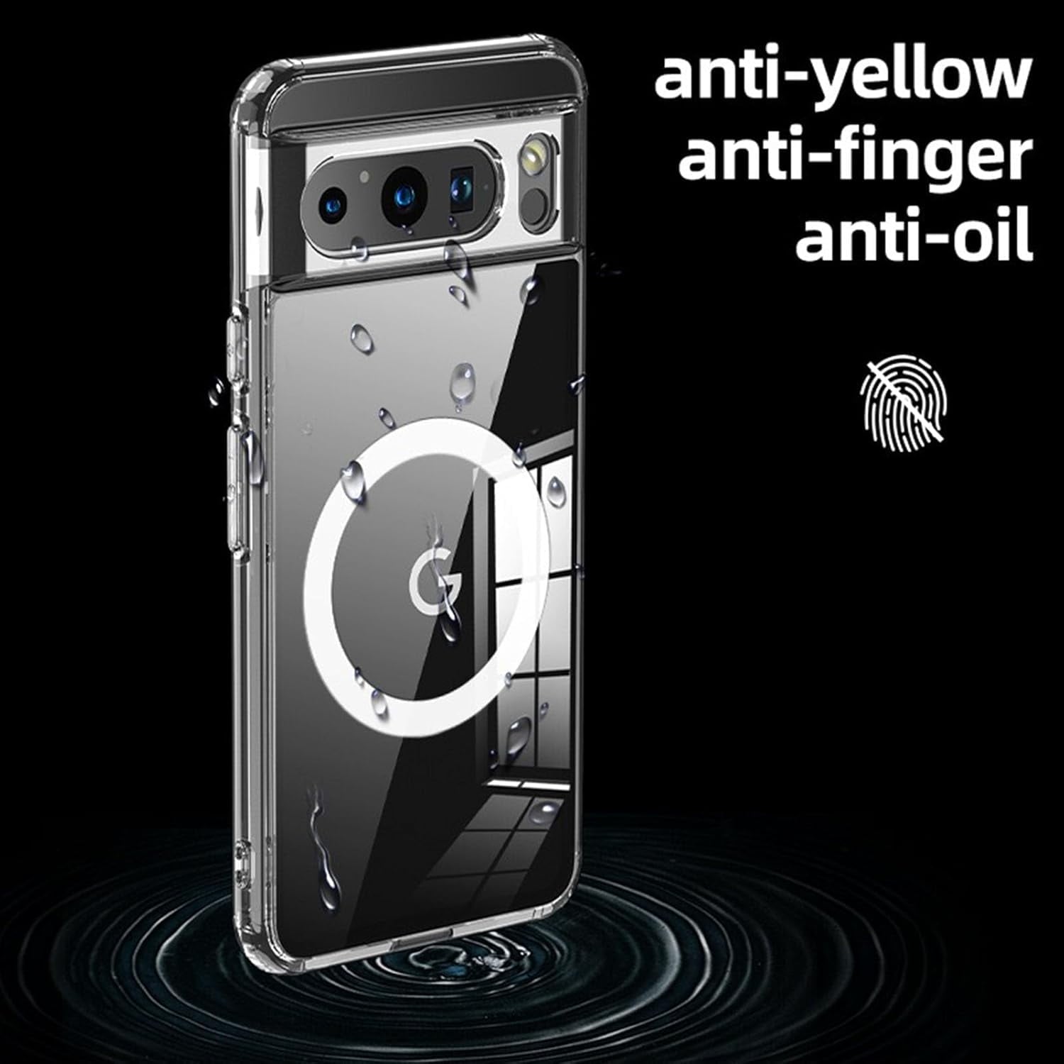 Entronix Bundle Compatible with Pixel 10 - [Magnetic] Clear Case & 2 Clear Screen Protectors