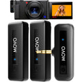 Movo Wireless Mini Duo Dual Wireless Lav Mics