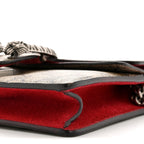 GG Supreme Monogram Mini Dionysus Shoulder Bag Hibiscus Red