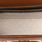 New Canvas Charisma Calfskin Crystal GG Monogram Small Bamboo 1947 Top Handle Bag Camel Ebony