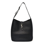 Supple Calfskin Large Le 5 A 7 Soft Hobo Black