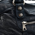 Agneau Giant 12 Silver Hardware Town Bleu Obscur