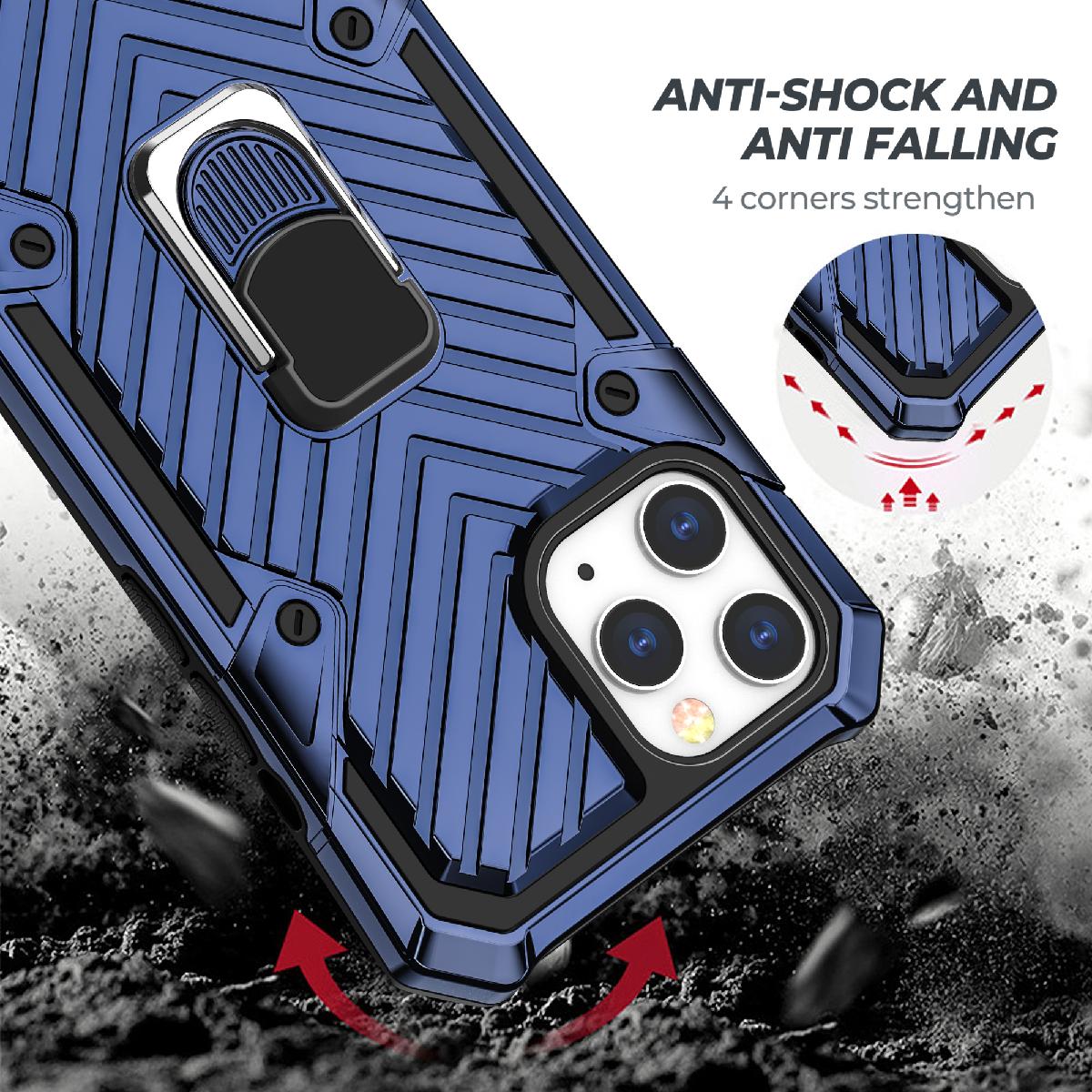 Iphone 12 Mini Kickstand Anti-Shock And Anti Falling Case In Blue