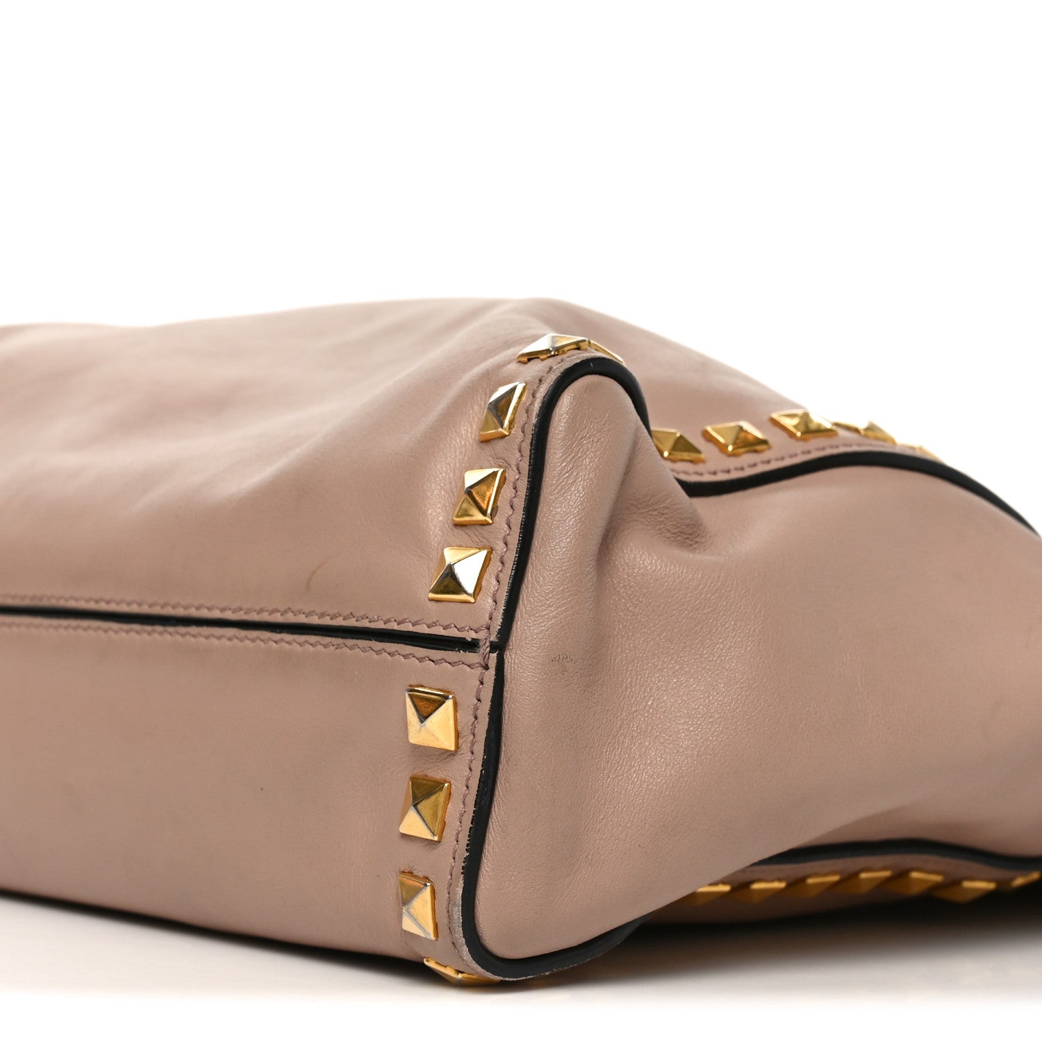 Soft Calf Studded Shopping Tote Cammeo