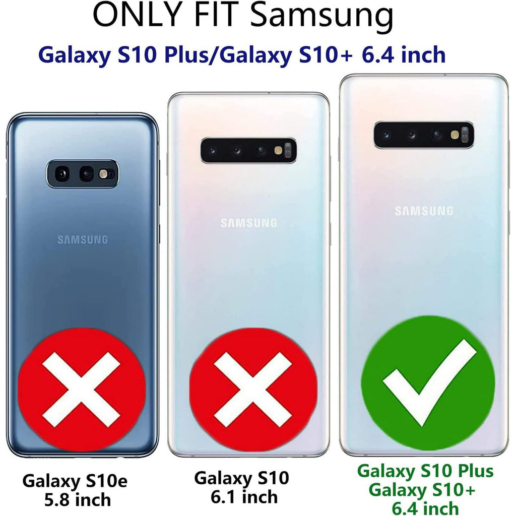 Entronix Clear Screen Protector Compatible with Galaxy S10 Plus - 2-Piece Combo