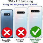 Entronix Clear Screen Protector Compatible with Galaxy S10 Plus - 2-Piece Combo