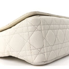 Supple Calfskin Cannage Medium Caro Bag Ivory