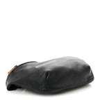 Grained Calfskin Logo Belt Bag Black