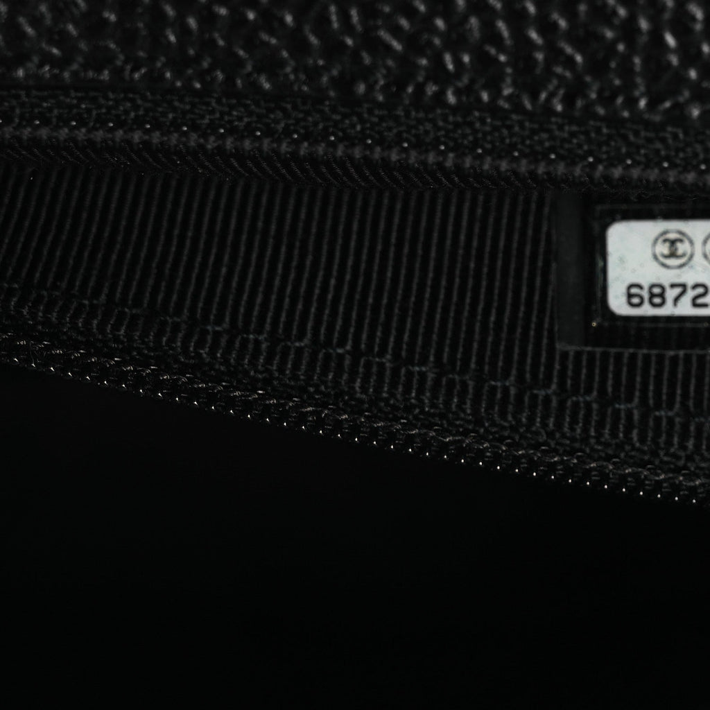 Caviar Quilted Jumbo Kelly Flap Black