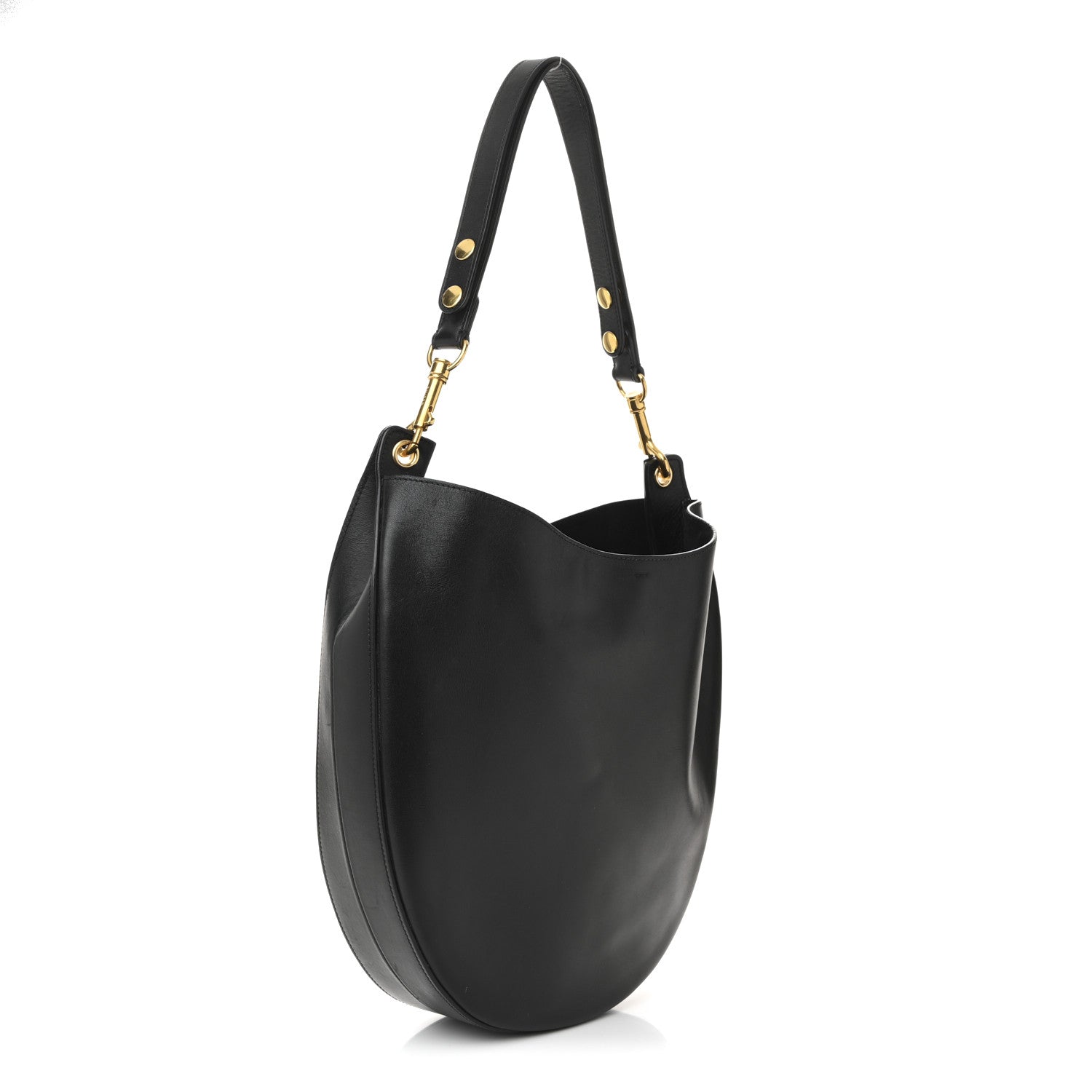 Supple Calfskin Medium Hobo Black