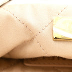 Shiny Calfskin Quilted Small Chanel 22 White