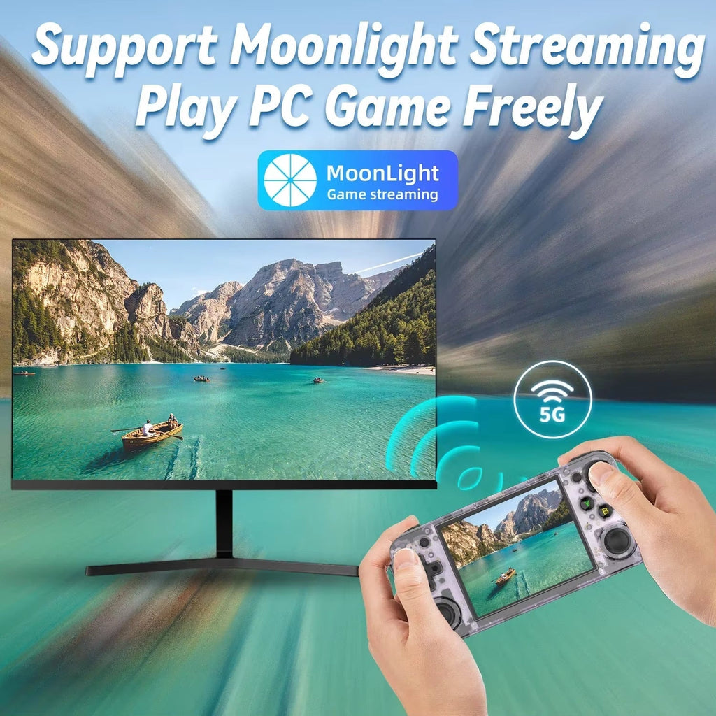 Handheld Game Console with 3.5'' IPS Screen, HDMI Output, and Linux System - Retro Video Game Simulator for Kids