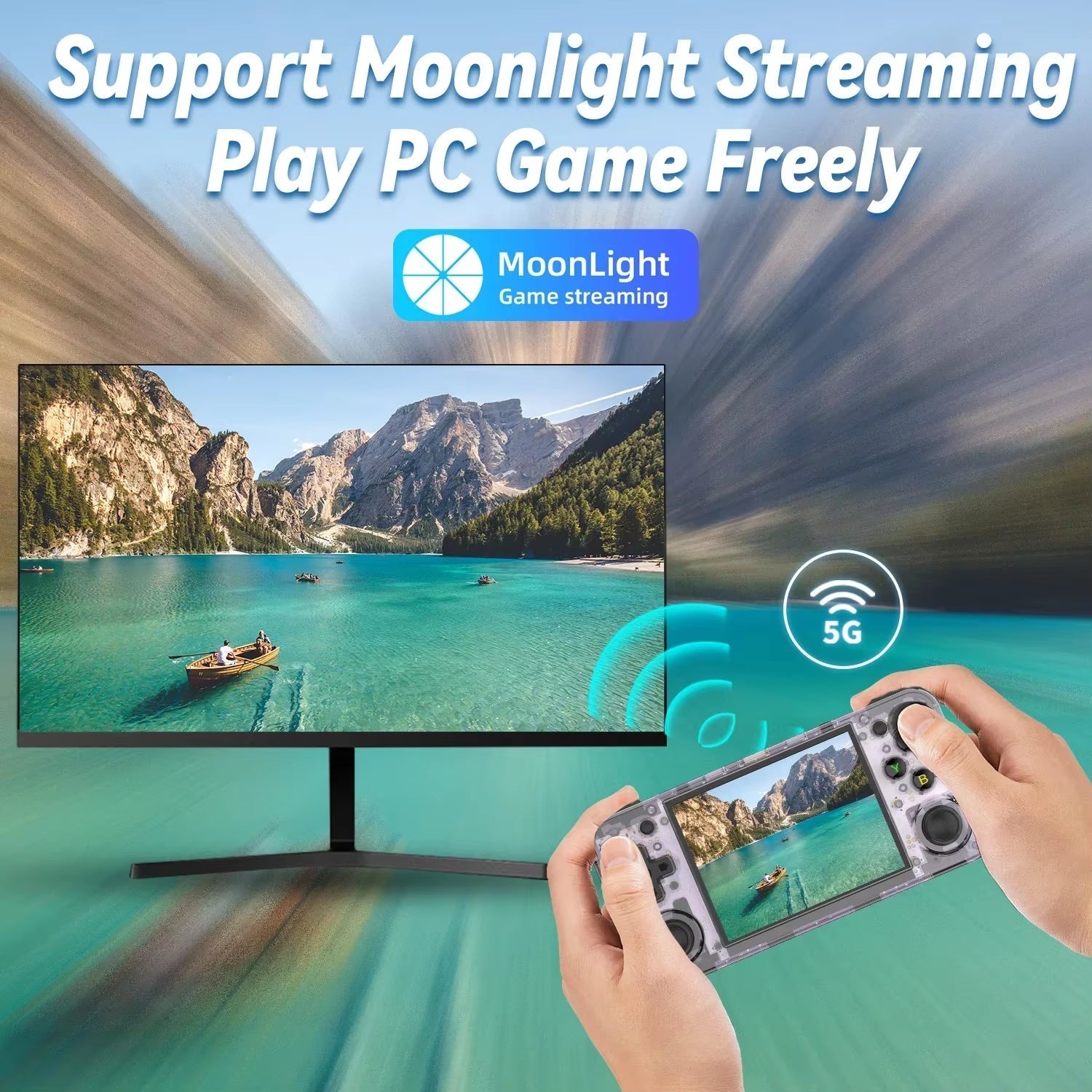 Handheld Game Console with 3.5'' IPS Screen, HDMI Output, and Linux System - Retro Video Game Simulator for Kids