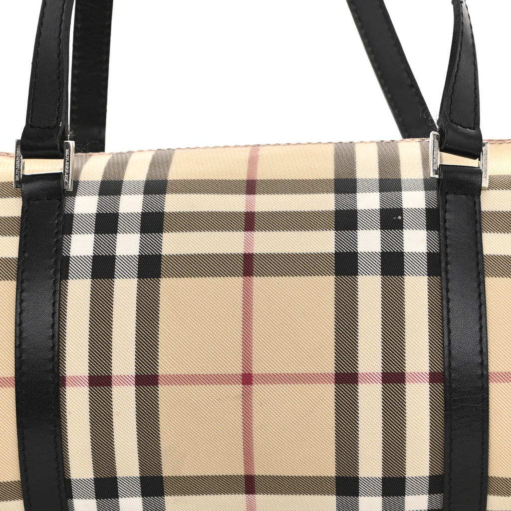 Nova Check Barrel Bag Black