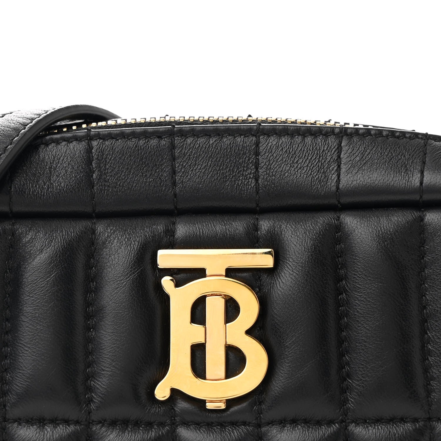 Calfskin Quilted Small Lola Camera Bag Black