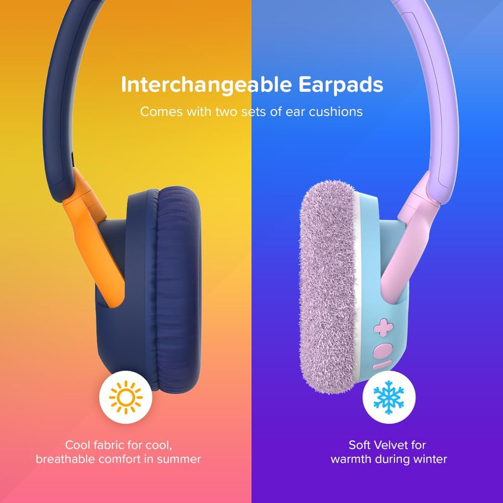 myFirst CareBuds Max - Wireless Headphones for Kids (Cotton Candy)