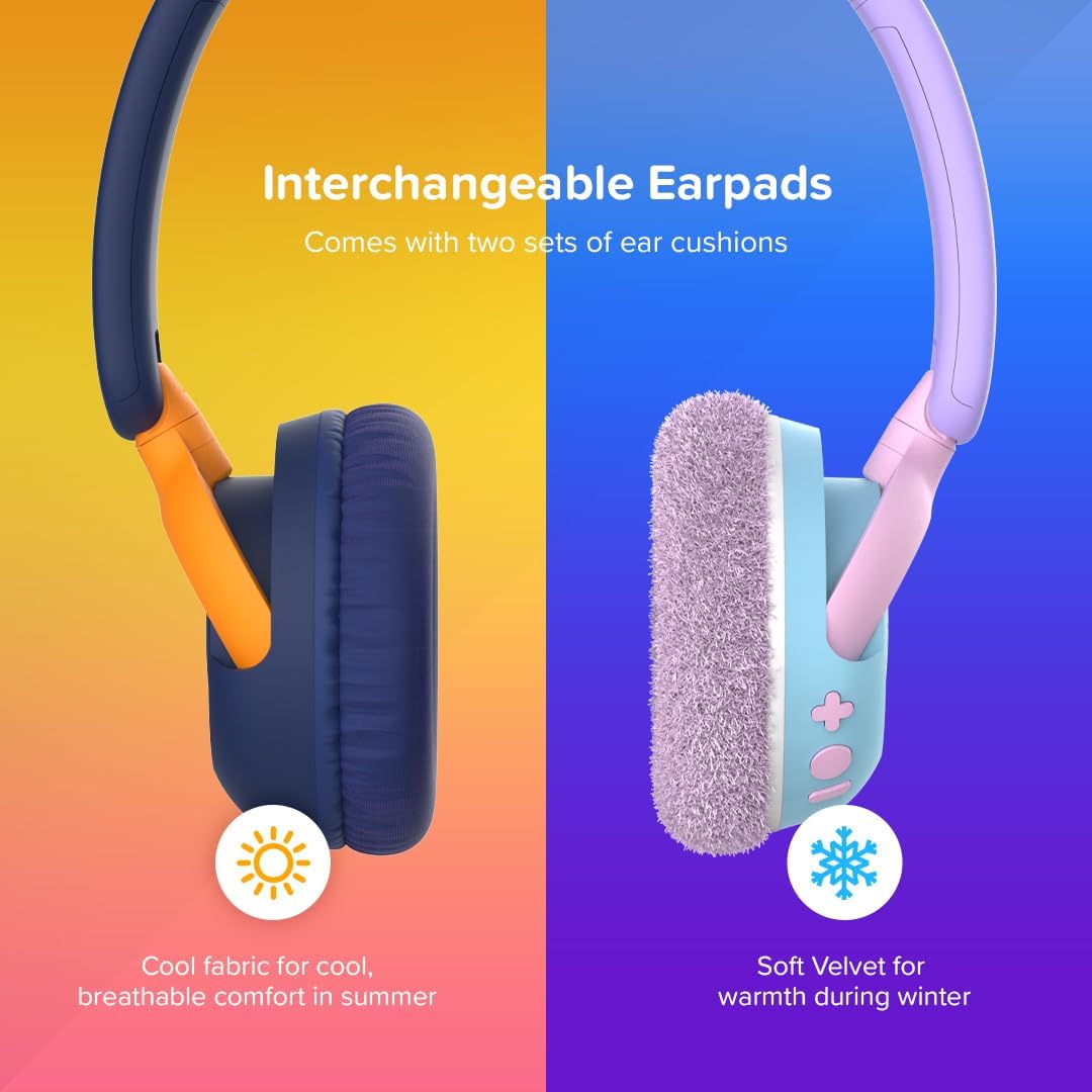 myFirst CareBuds Max - Wireless Headphones for Kids (Cotton Candy)