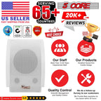 5 CORE Outdoor Speakers Stereo in Wall Speaker Pair 100W Peak Passive Mount Wired Waterproof Patio House Garage Indoor Exterior Audio System Bocinas para Casa - WS-11 5 2PCS