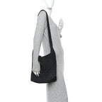 Raffia Monogram Le 5 A 7 Medium Tote Black